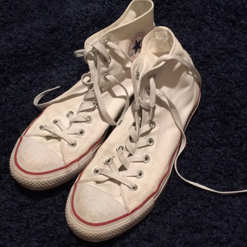 Tall White Converse